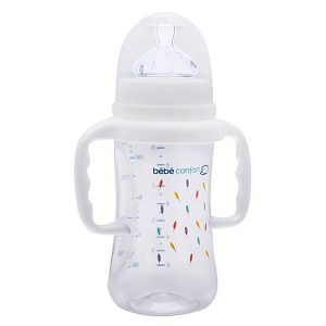BÉBÉ CONFORT  BIBERON CLASIQUE MATERNITY 270ML AVEC POIGNEES INDIANS BLANC 7743