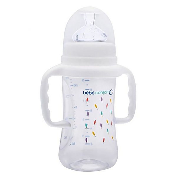 BÉBÉ CONFORT  BIBERON CLASIQUE MATERNITY 270ML AVEC POIGNEES INDIANS BLANC 7743