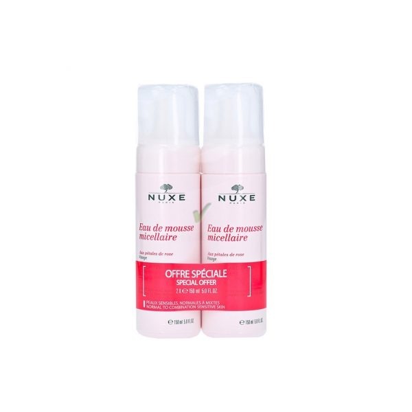 NUXE DÉMAQUILLANTS AUX PÉTALES DE ROSE - EAU DÉMAQUILLANTE MICELLAIRE 2X200ML