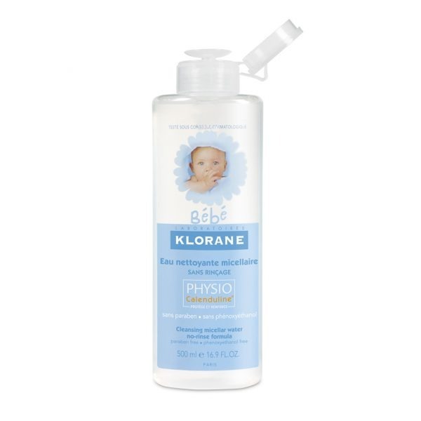 KLORANE BEBE EAU NETTOYANTE SANS RINCAGE 500ML