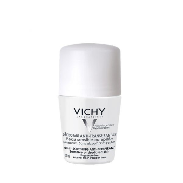 VICHY DÉODORANT ANTI-TRANSPIRANT 48H - BILLE PEAU SENSIBLE OU ÉPILÉE