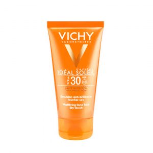 VICHY IDEAL SOLEIL ÉMULSION TOUCHER SEC ANTI-BRILLANCE SPF50