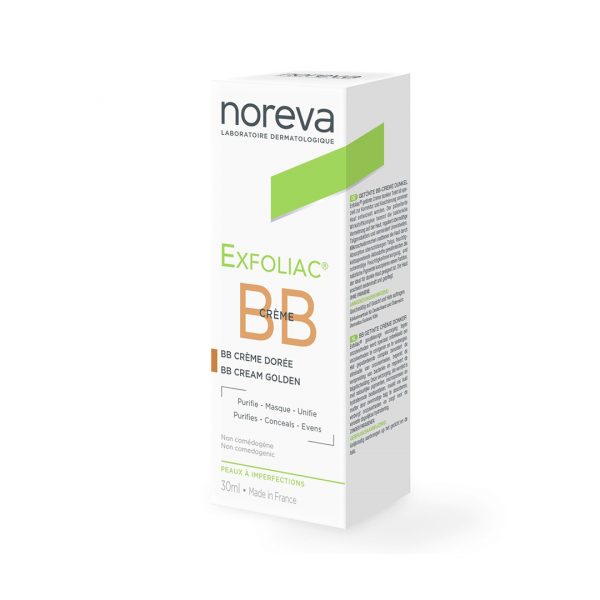 NOREVA EXFOLIAC BB CRÈME DOREE 30 ML