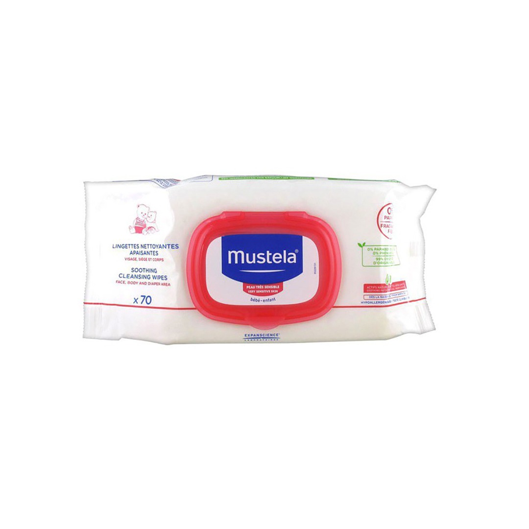 MUSTELA Lingettes à l'huile d'olive 50 unités