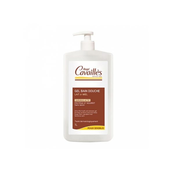 ROGÉ CAVAILLES GEL SURGRAS ACTIF BAIN DOUCHE LAIT ET MIEL 750ML