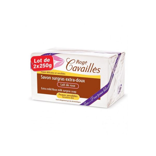 ROGÉ CAVAILLES SAVON PARFUME LAIT DE ROSE 250G X2
