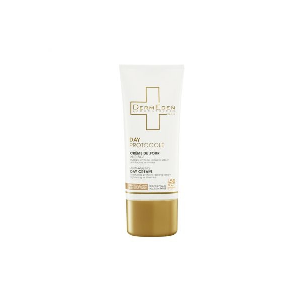 DERMEDEN CRÈME JOUR ANTI-AGE SPF50 TEINTÉE MEDIUM