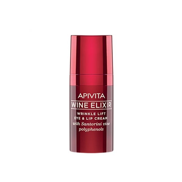 APIVITA WINE ELIXIR ANTI-RIDES EYE & LIPS CREAM 15ML