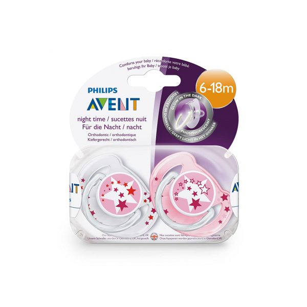 AVENT SUCETTES ORTHODONTIQUES 6-18 M