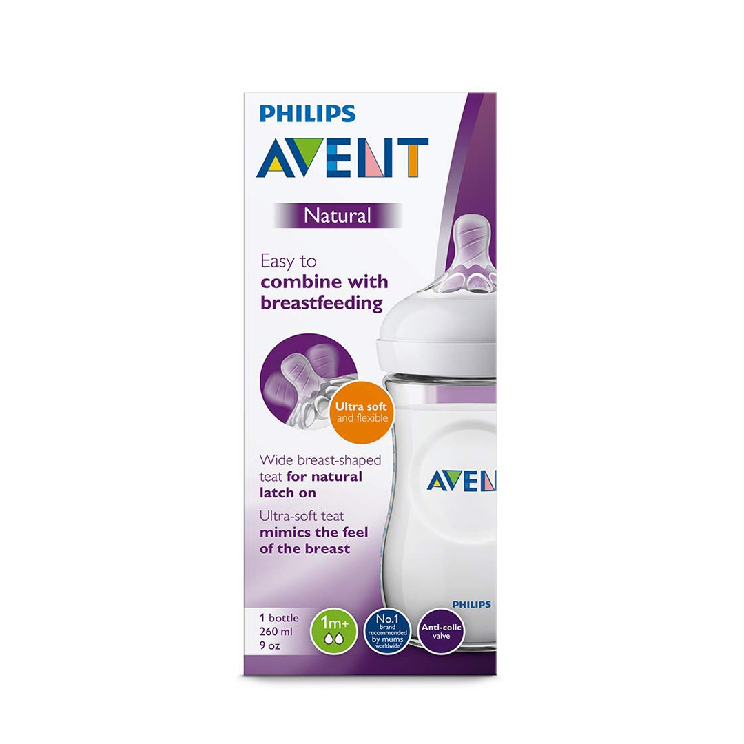 AVENT BIBERON NATURAL 260ML/90Z