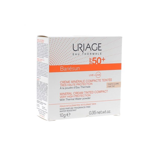 URIAGE BARIÉSUN CRÈME MINÉRALE COMPACTE TEINTÉE CLAIRE SPF50+