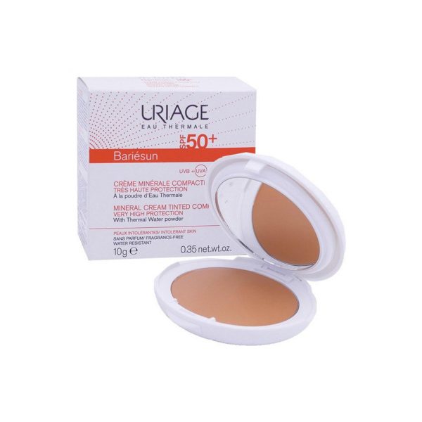 URIAGE BARIÉSUN CRÈME MINÉRALE COMPACTE TEINTÉE DORÉE SPF50+